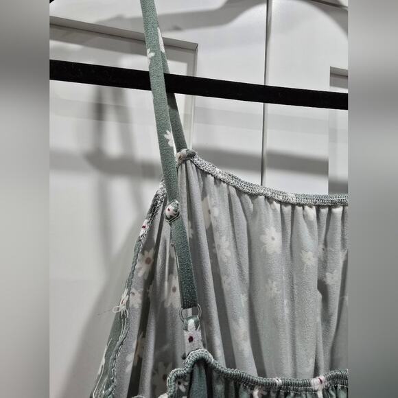 🌼Jumpsuit – Green Daisy Print Size Medium - Picture 11 of 16